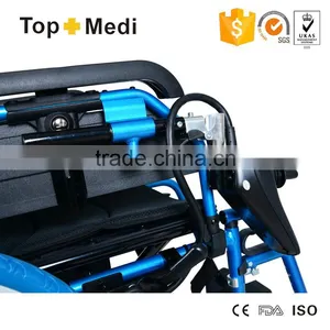 2016 New Design Topmedi Electric Folding Power Wheelchair for Disabled and Old People/Silla de Ruedas Electrica thumbnail-6