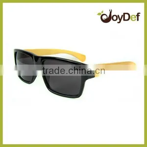 Newest Design Bamboo Sunglasses With PC Frame Wooden Sunglasses Spring Arms Small Order thumbnail-1
