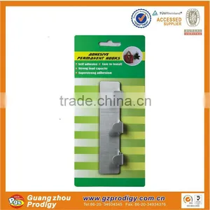 Stainless Steel Adhesive Wall Hook Wall Mount Hang Hook Adhesive Metal Hanger thumbnail-3