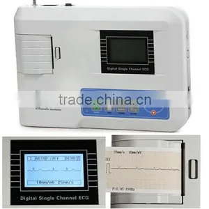 Carejoy 100% Guaranteed Resting 12 Leads Single Channel Electrocardiograph ECG Machine EKG-901-2 With Thermal Recorder thumbnail-1