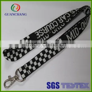 Custom Fashion Jacquard Logo on Cord Rope Lanyard thumbnail-6