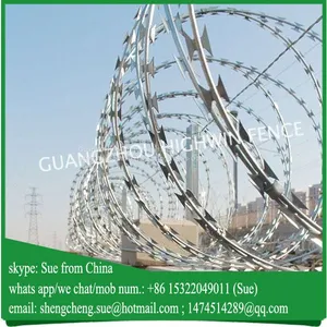 Prisons Buildings Fence Razor Blade Fencing Wire (Manufacturer) thumbnail-1