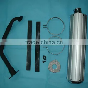 Scooter Mufflers for GY6 125-150CC Scooters and Mopeds Muffler Exhaust thumbnail-1