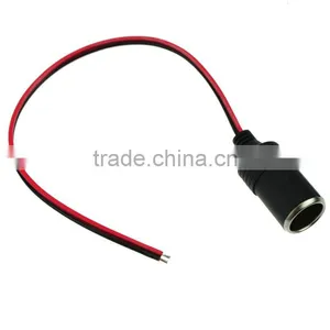 12V Female Car Cigar Cigarette Lighter Plug Connector Cable thumbnail-1