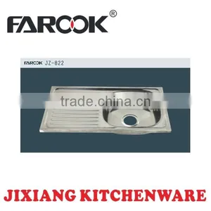 Cheapest JZ-822 75*40CM Stainless Steel Kitchen Sink thumbnail-1