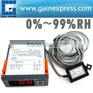 Mini Digital Micro-computer Hygrostat Relative Humidity Controller 0%~ 99% RH Range + 2M Length Sensor Wire thumbnail-1