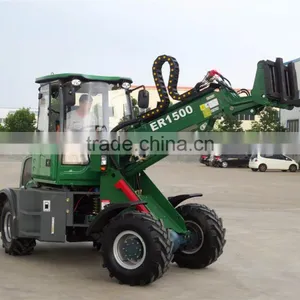 EVERUN New Design Telescopic Arm Mini Wheel Loader ER1500 thumbnail-2