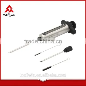 Stainless Steel Meat Injector Turkey Baster Marinade Injector thumbnail-1
