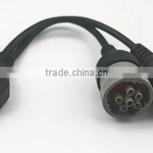 Deutsch Splitter Y Cable 2pcs 6pin OBD2 16pin Female to 2pcs J1708 6pin Y Cable thumbnail-1