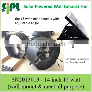 Vent Goods Solar Panel Roof Mounted Industrial Exhaust Fan 12v dc Solar Wall Fan for Home Appliances in Energy System thumbnail-3