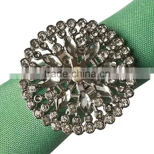Jewelled Metal Alloy Umbrella Design Napkin Ring thumbnail-1