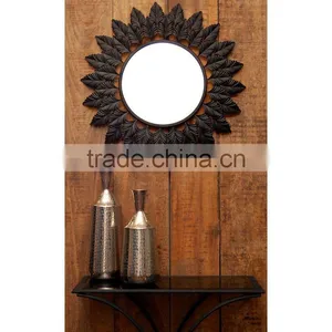 Metal Wall Decor Mirror thumbnail-1