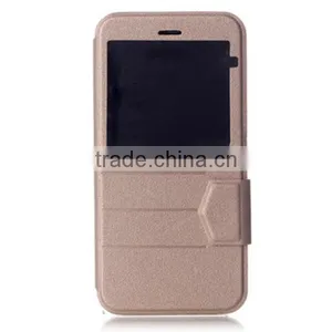 Slim Flip Covers PU Leather Case With Front View Window for IPhone 6 thumbnail-2