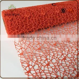 2016 Flower Wrap Metallic Mesh 100% Polyester Fabric thumbnail-3