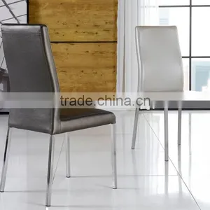 Modern Stainless Steel Legs Dining Chair thumbnail-2