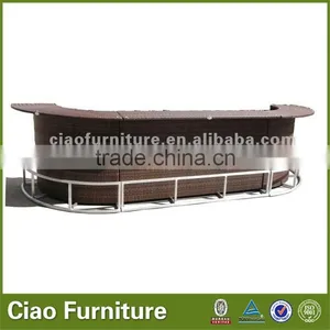 Bar Furniture Rattan Bar Counter / Bar Height Table thumbnail-1