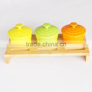 Ceramic Condiment Dispenser, Ceramic Condiment Server, Ceramic Condiment Set thumbnail-1