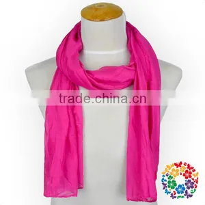 Baby Girls Solid Color Knitted Scarf Cheap Fashion Winter Chiffon Scarf thumbnail-5