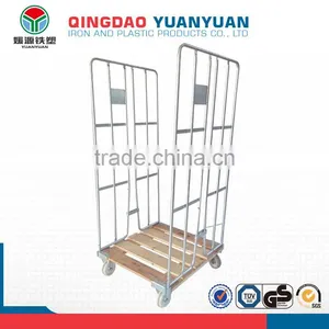 Wholesale 2 Sided Logistics Pallet Trolley Roll Container Storage Cage With Wheels thumbnail-2