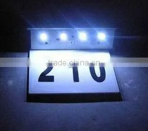 Stainless Steel Led Solar Door Sill Plate/number Plate thumbnail-1