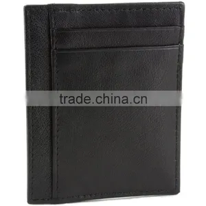 RFID Blocking Minimalist Real Leather Slim Front Pocket Money Clip thumbnail-5