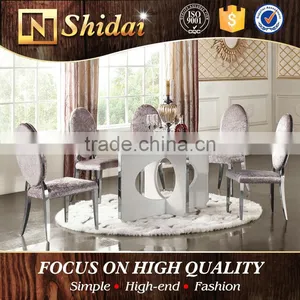High Gloss Table, High Gloss Dining Table, White High Gloss Dining Table LV-A801A thumbnail-1