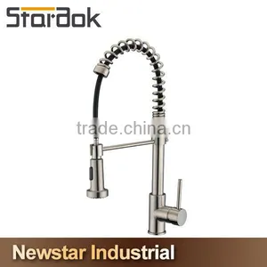 Star.aok Deck Mounted CUPC Single Handle Pull Out Kitchen Faucet thumbnail-1