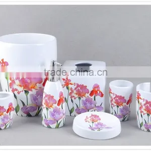 Pretty Flower Bathroom Accessories,spring Style thumbnail-1