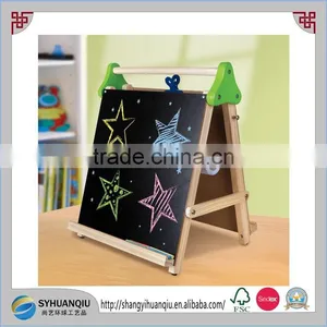 Writing Magnetic Board / Wood Drawing Stand/collapsible Easel/educational Toys for Kids thumbnail-1