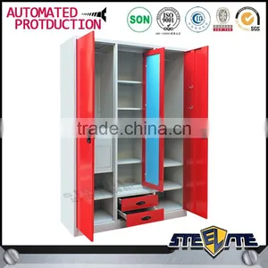 Fancy Design 3 Door Designer Almirah Wardrobe / Designer Wooden Almari thumbnail-6