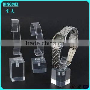 Retail Selling Clear Crystal Watch Stand, c Ring Holder Single Wrist Watch Display With c Shape Rack thumbnail-5