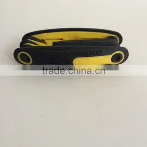 Factory Directly Evaporated Black Folding Type 9PC Allen Wrench Hex Key Hand Tool Set thumbnail-3