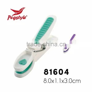 Hot Sale Stainless Steel Spring Craft Colored TPR Soft Grip Plastic Peg thumbnail-1