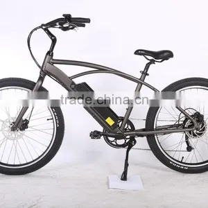 26" Aluminum Alloy Electric Beach Cruiser Bike thumbnail-1