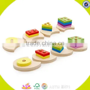 Wholesale Funny Kids Wooden Shape Sorter Blocks Stacking Toy Hot Sale Baby Wooden Shape Sorter Blocks Stacking Toy W13D098 thumbnail-4