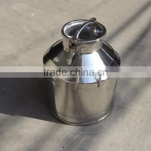 High Quality Mirror Polished Food Sanitary 304 Stainless Steel Milk Can thumbnail-6