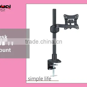 Support up to 27 Inch LCD Television Swivel Desk TV Rack Bracket Monitor Riser thumbnail-1