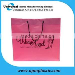 Beautiful Pink Film Color 5mm Cotton Rope Handle Gift Polythene Plastic Bag thumbnail-1