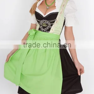 HAND MADE''SKY BLUE100%COTTON DIRNDL GERMAN BAVARIAN DRESS thumbnail-2
