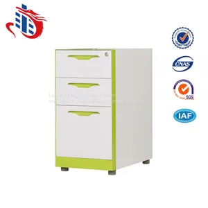 High Quality Under Office Desk 3 Drawers Steel Storage Filing Cabinets thumbnail-1