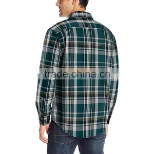 New Long Sleeved Men's Flannel Plaid Shirts 2016 Winter thumbnail-4
