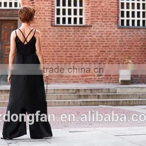 Women Black Oversized Jumpsuit Girl's Loose Overalls Sexy Romper Steampunk Clothing thumbnail-2