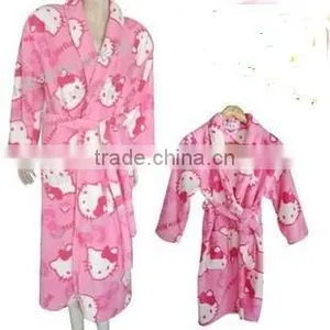 Microfiber Coral Fleece Bathrobe thumbnail-1