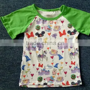 Boy Cartoon Print Clothing Giggle Moon Children Short Sleeves T-shirt in Summer thumbnail-1