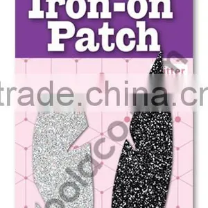Mini Glitter Iron on PU Patches Heat Press Patch Colorful Patches thumbnail-1