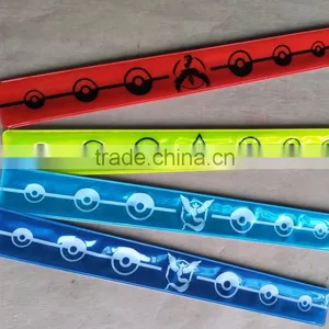 hi Vis Fluorescent Armbands Reflective Slap Wrap Snapbands for Safety thumbnail-6
