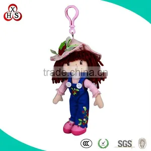 Shenzhen Factory Custom Plush Girl Keychain Designed thumbnail-1