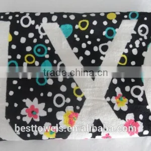 China Wholesale Velour Reactive Printed Beach Towel thumbnail-2
