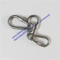 Stainless Steel Spring Snap Hook With Lock Nut thumbnail-1