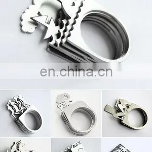 New Design Of Personal Stackable Ring &Fashion Plain Metal Finger Men's Ring thumbnail-1